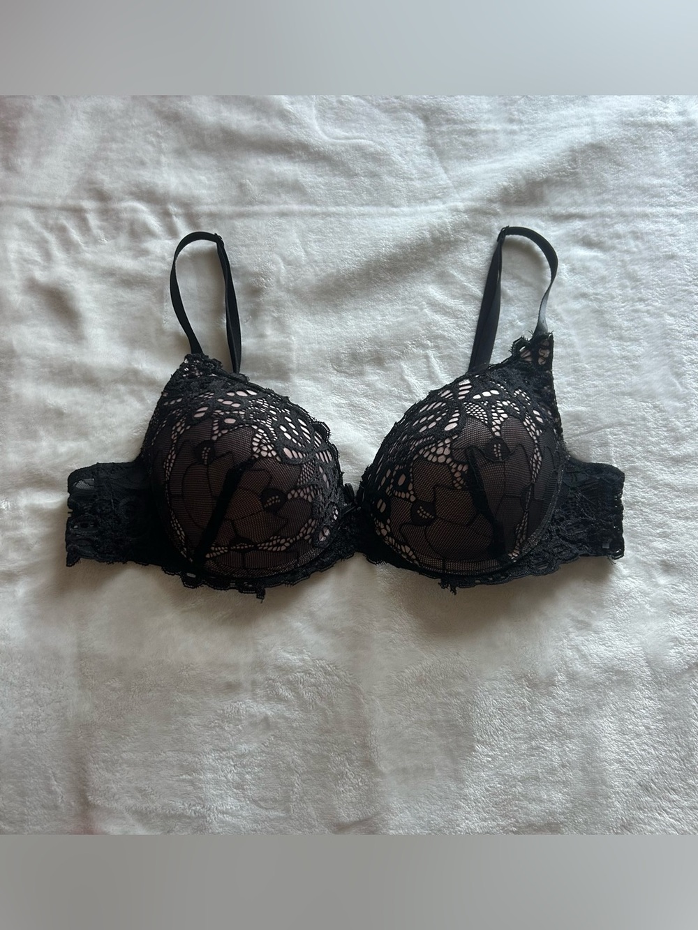 Marilyn Monroe Push Up Black Lace Bra